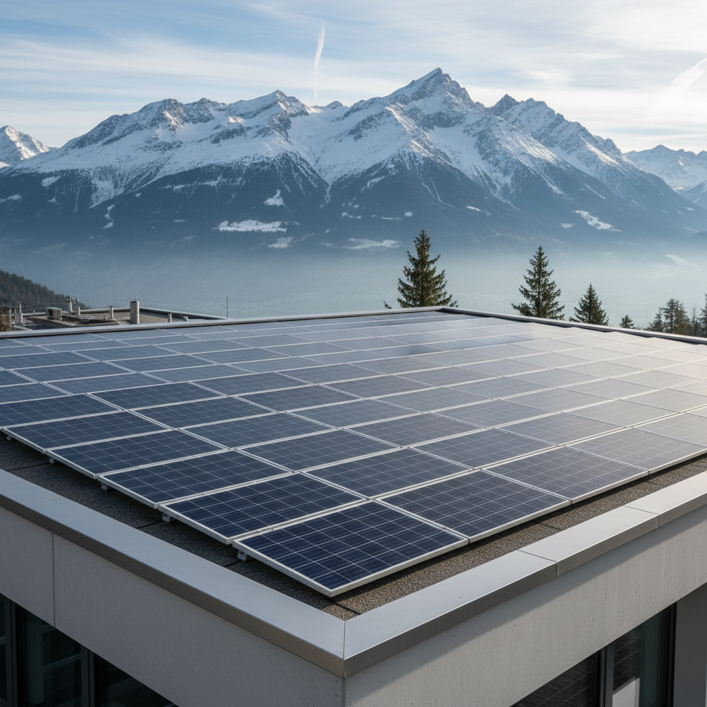 Solaranlage auf Schweizer Hausdach